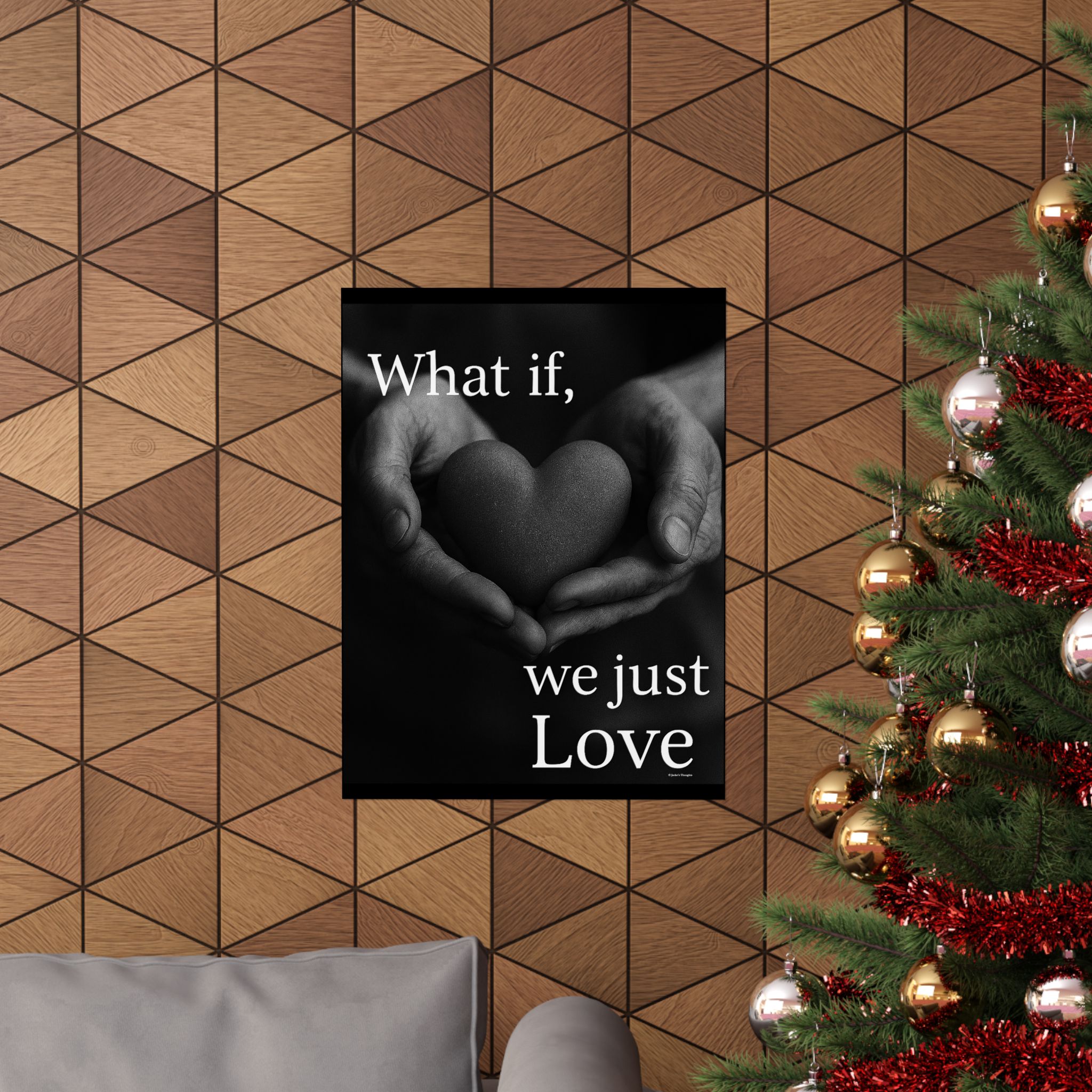 What If We Just Love Poster — Matte Vertical Inspirational Wall Art - Image 24