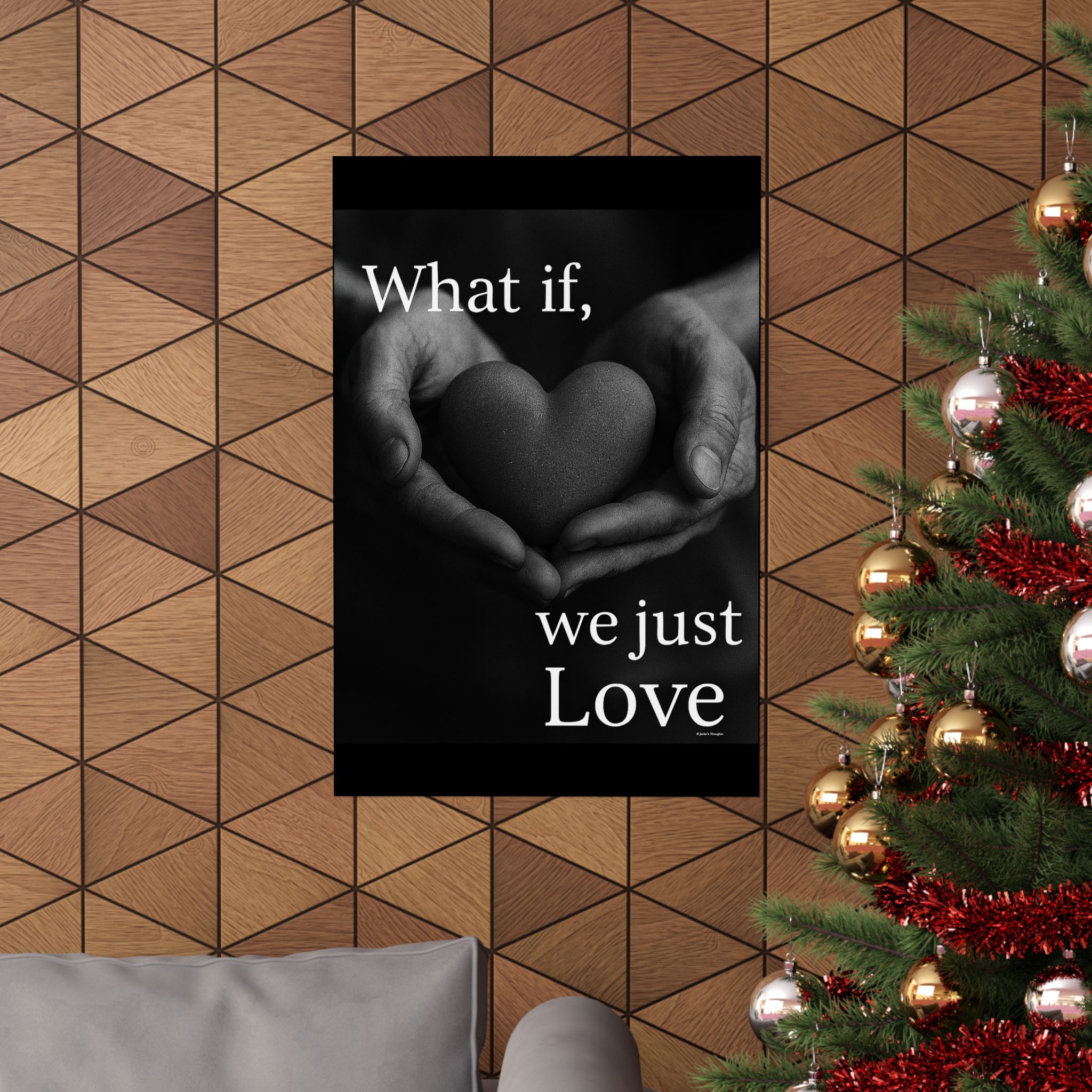 What If We Just Love Poster — Matte Vertical Inspirational Wall Art - Image 28